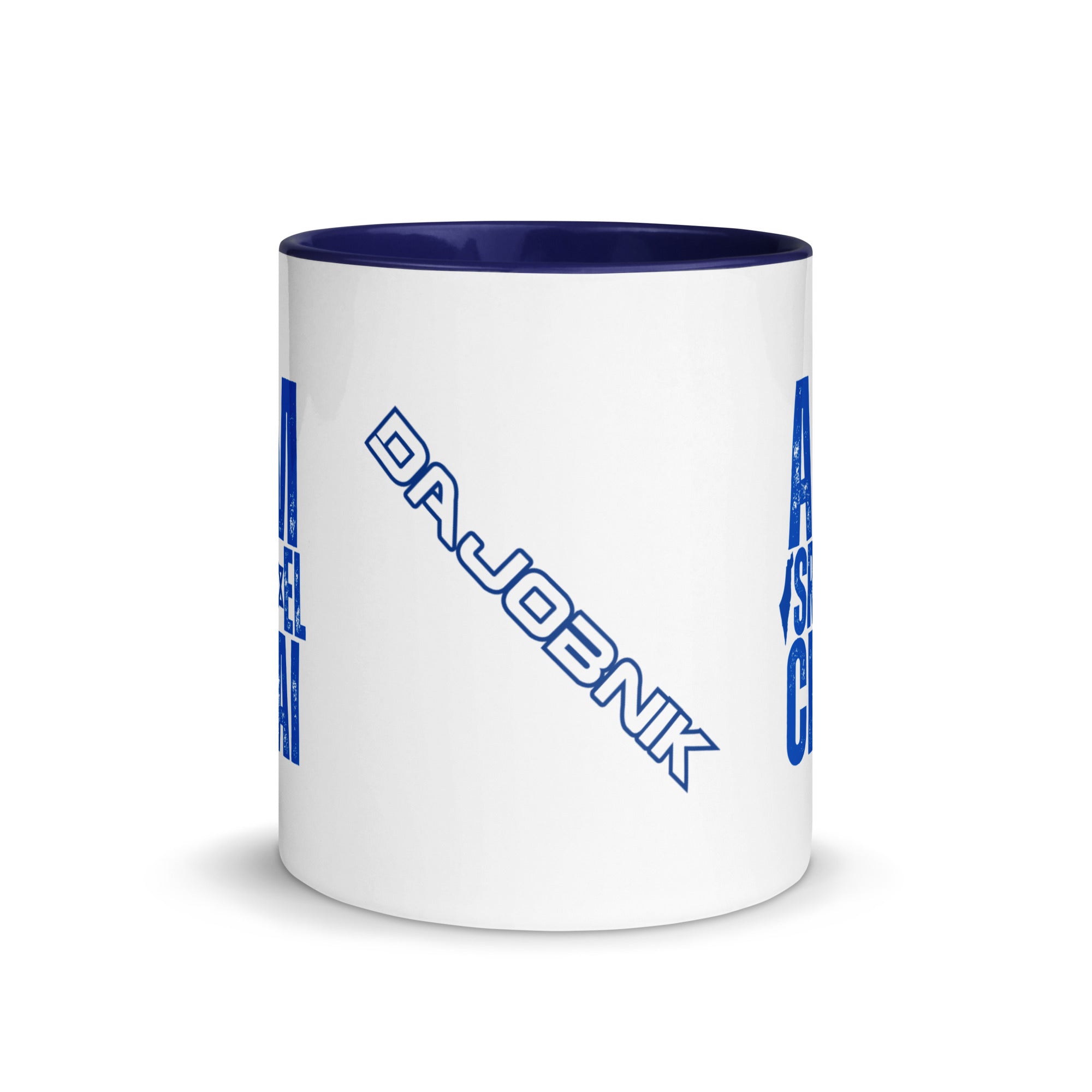Am Israel Chai Exclusive DaJobnik Mug - Bold Blue Interior 02