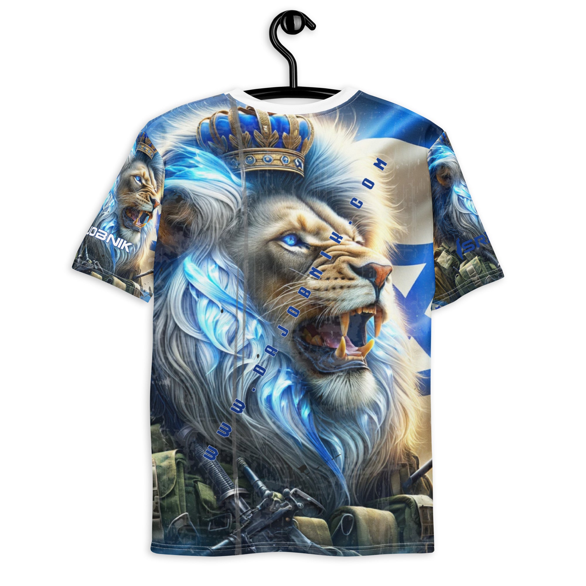 Lions of Judah All-Over T-Shirt for Men - Pro-Israel Pride 05 | DaJobnik