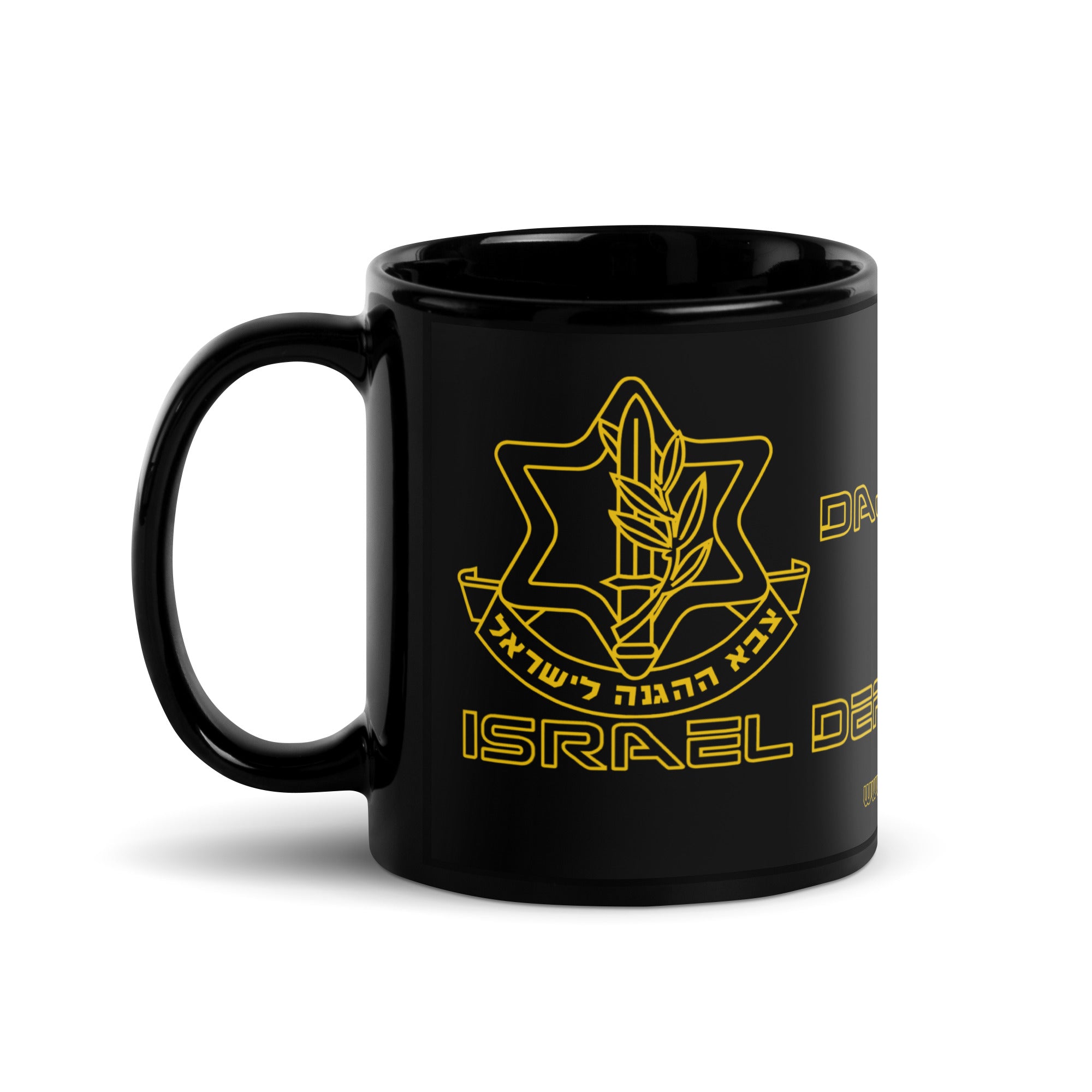 Dajobnik IDF Black Glossy Mug 01