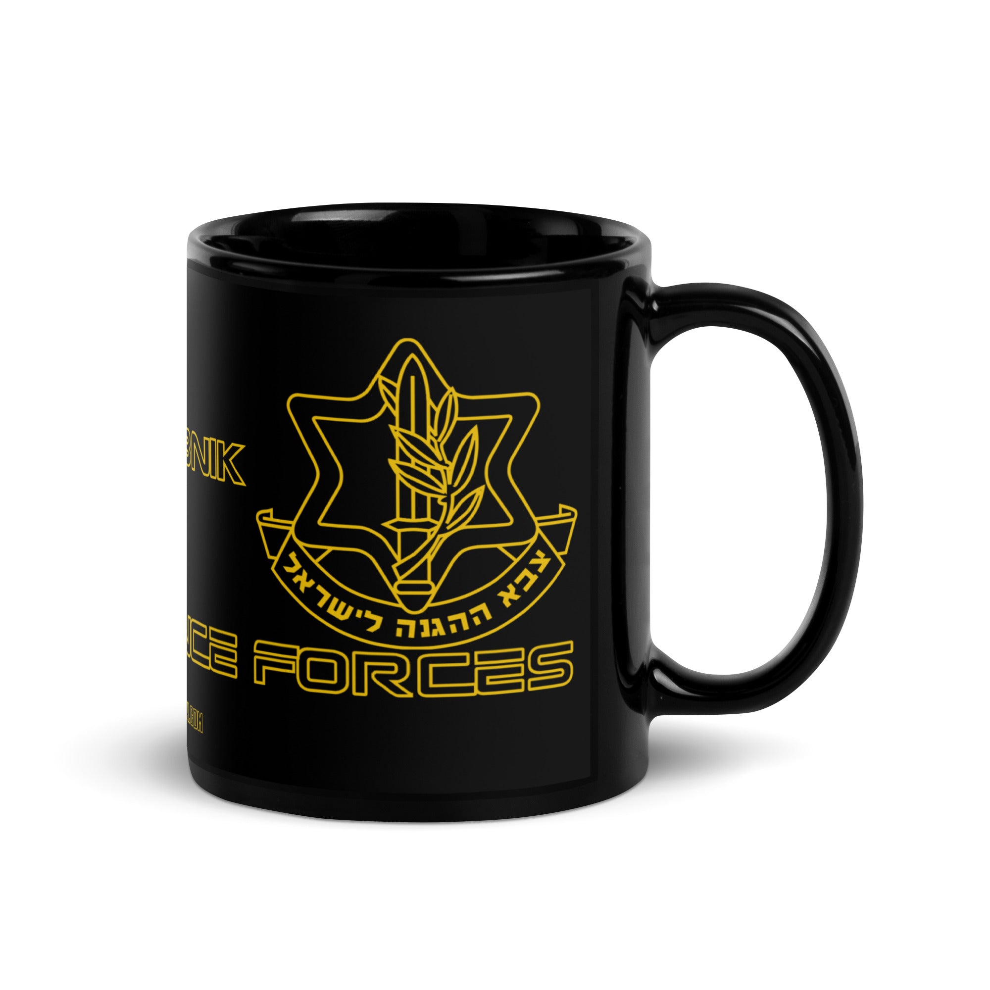 Dajobnik IDF Black Glossy Mug 03