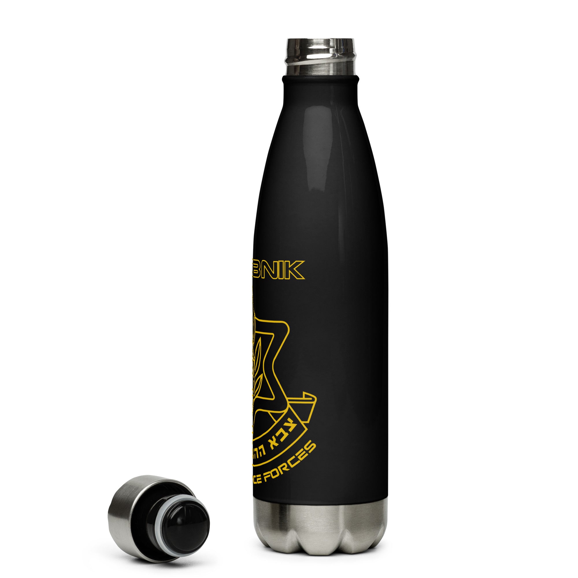 IDF Stainless Steel Water Bottle by DaJobnik Black 04