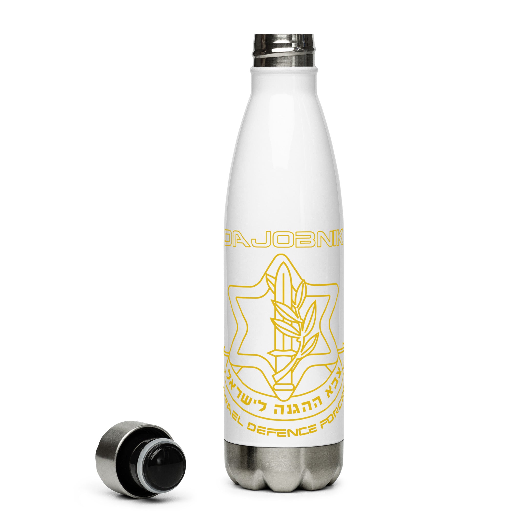 IDF Stainless Steel Water Bottle by DaJobnik White 01