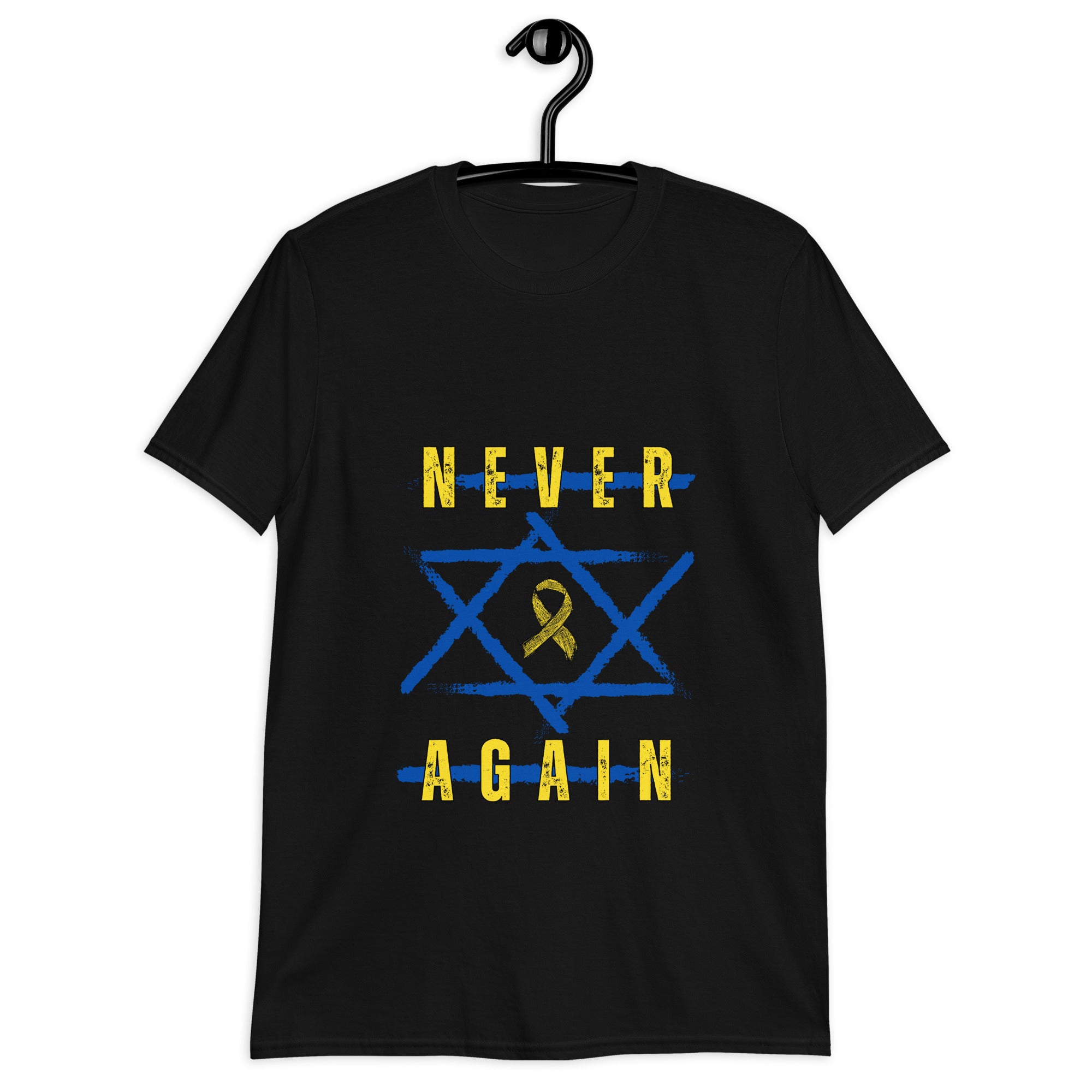 Never Again Yellow Ribbon Unisex Tee Black 04 | Dajobnik