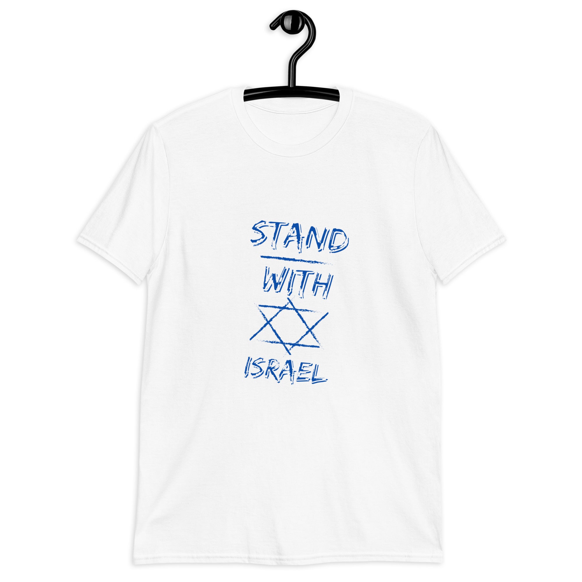 Stand with Israel Short-Sleeve Unisex T-Shirt by Dajobnik White 03