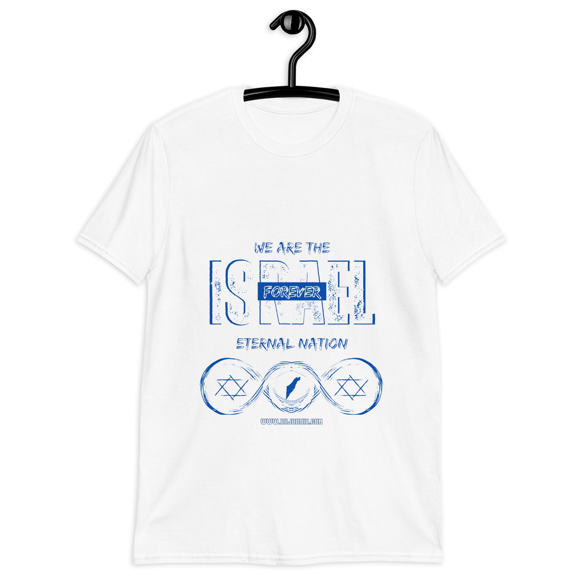 "Israel Forever" Unisex T-Shirt White 01 | Dajobnik