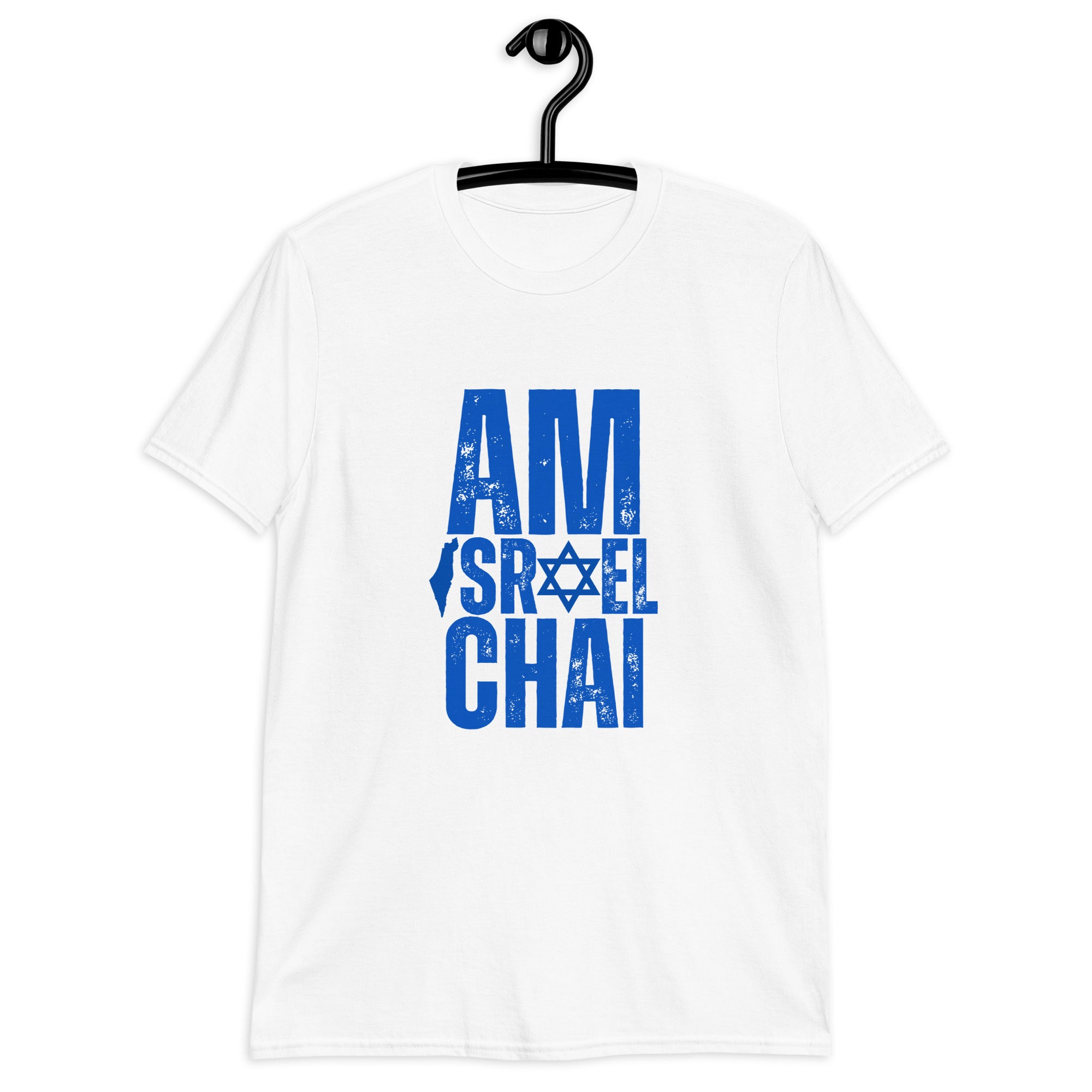 Celebrate Life with the Am Israel Chai Unisex T-Shirt White 07