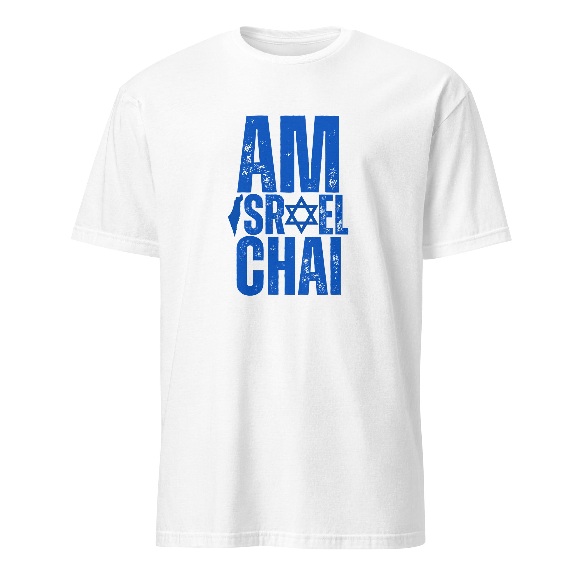 Celebrate Life with the Am Israel Chai Unisex T-Shirt White 01