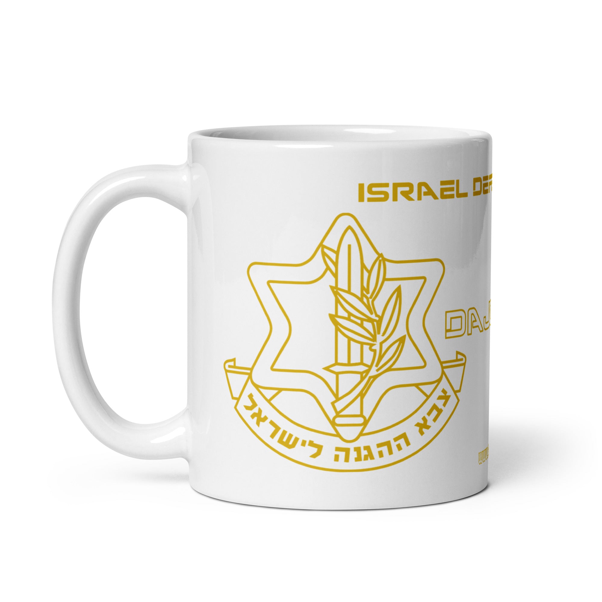 Dajobnik IDF White Glossy Mug 01